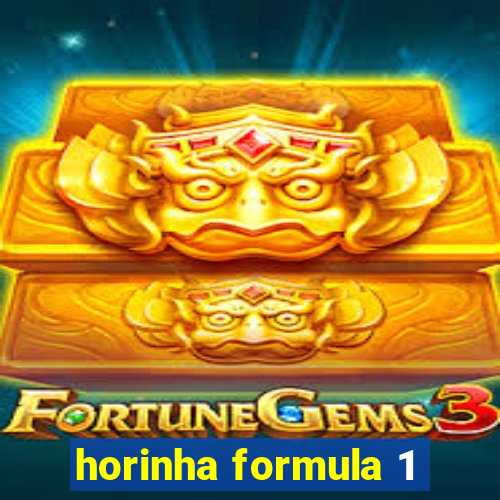 horinha formula 1